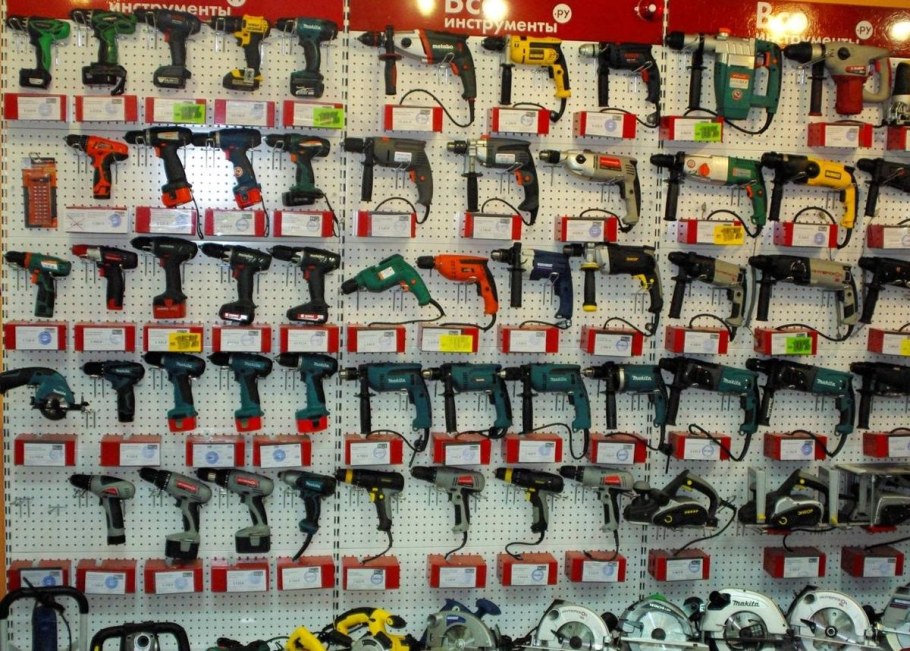 Выкладка электроинструмента