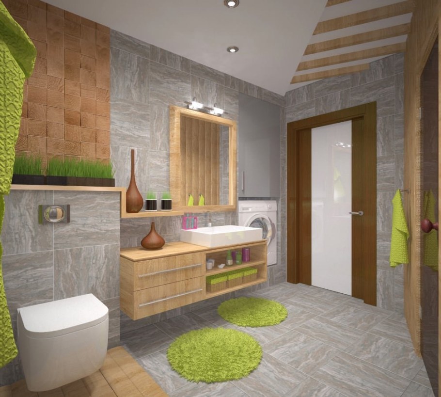 Ванная комната экостиль Сквирел