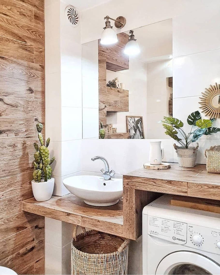 Ванная в экостиле