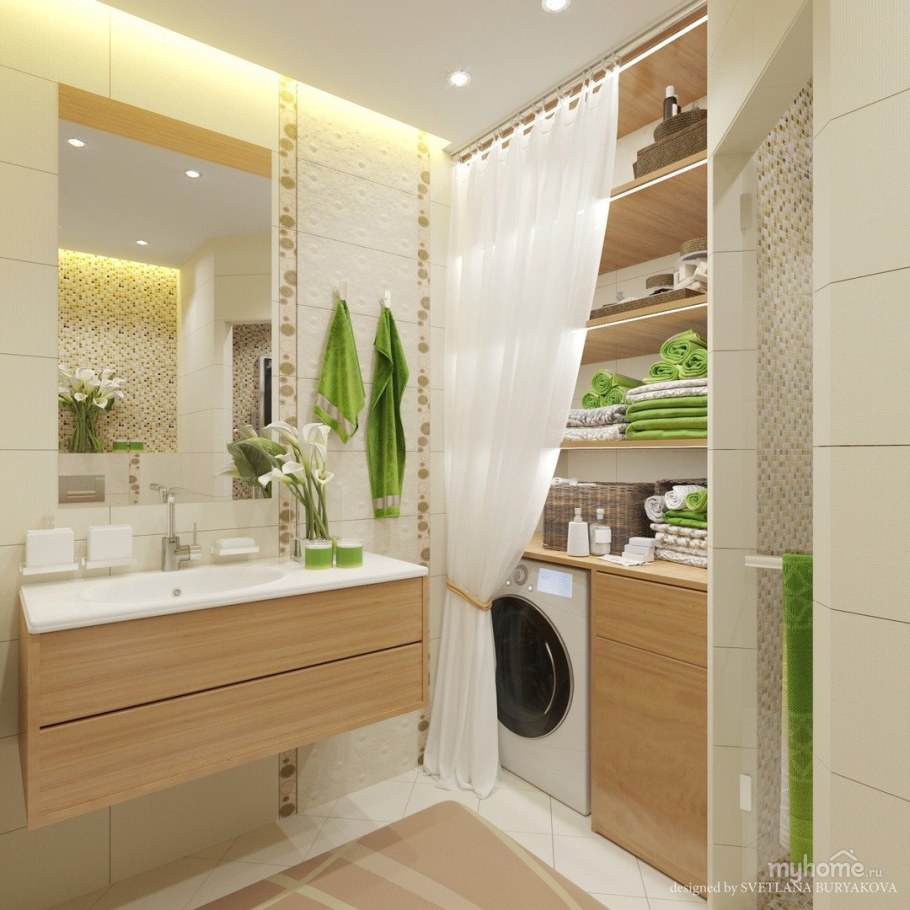 Ванна 5 кв.м экостиль