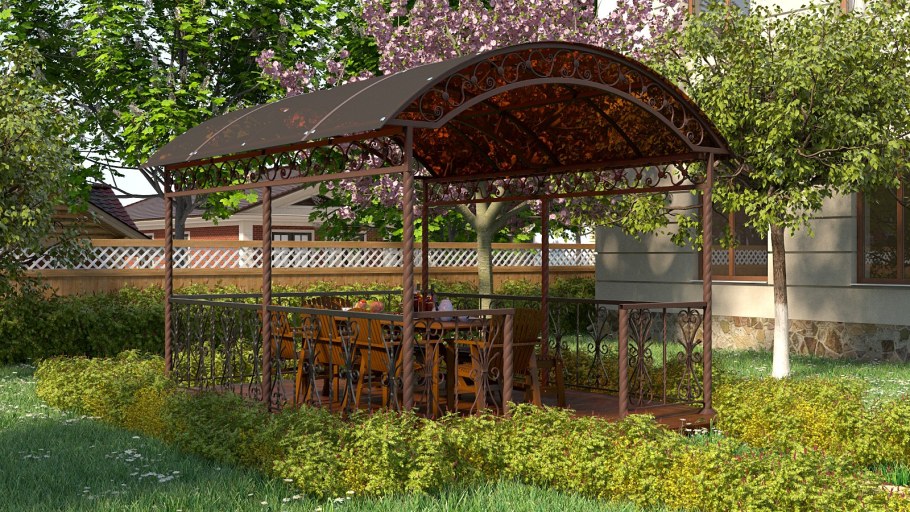 Арочная беседка