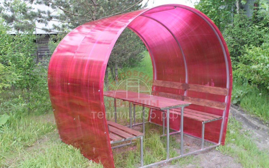 Беседка из поликарбоната