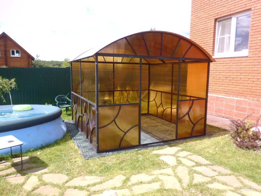 Беседка 2х2 поликарбонат