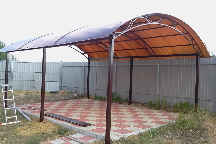 Автонавесы из поликарбоната 6х10м