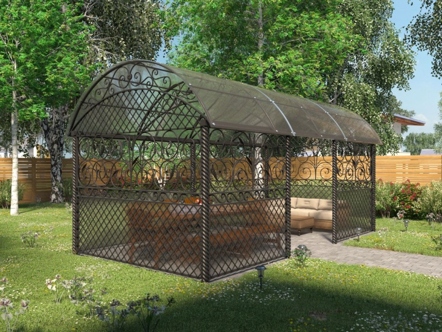 Беседка арочная 2x2 (Мон. Премиум)