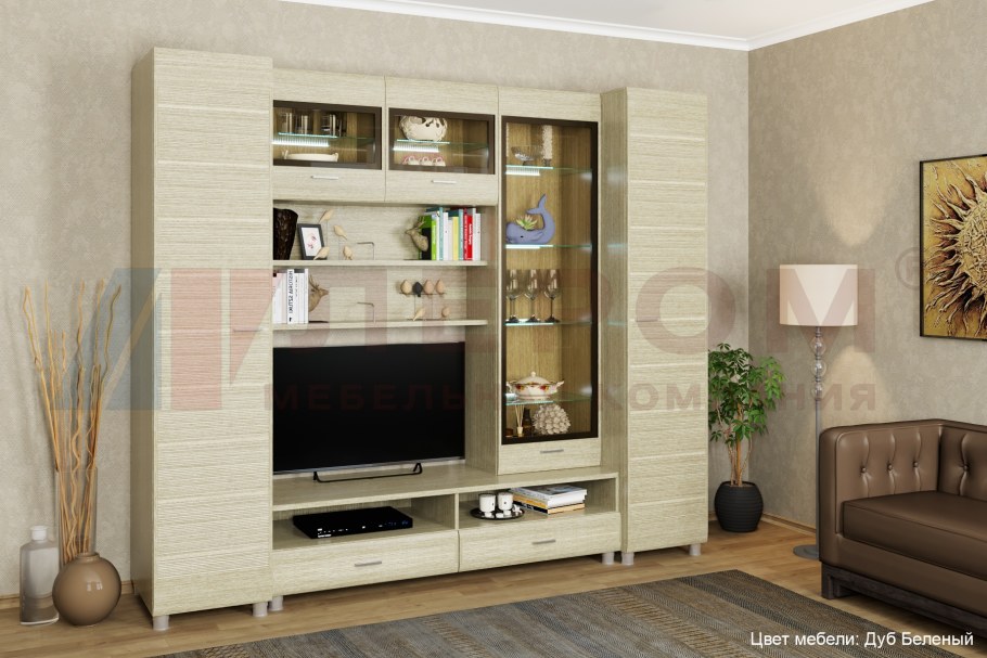 Гостиная Лером Камелия дуб беленый