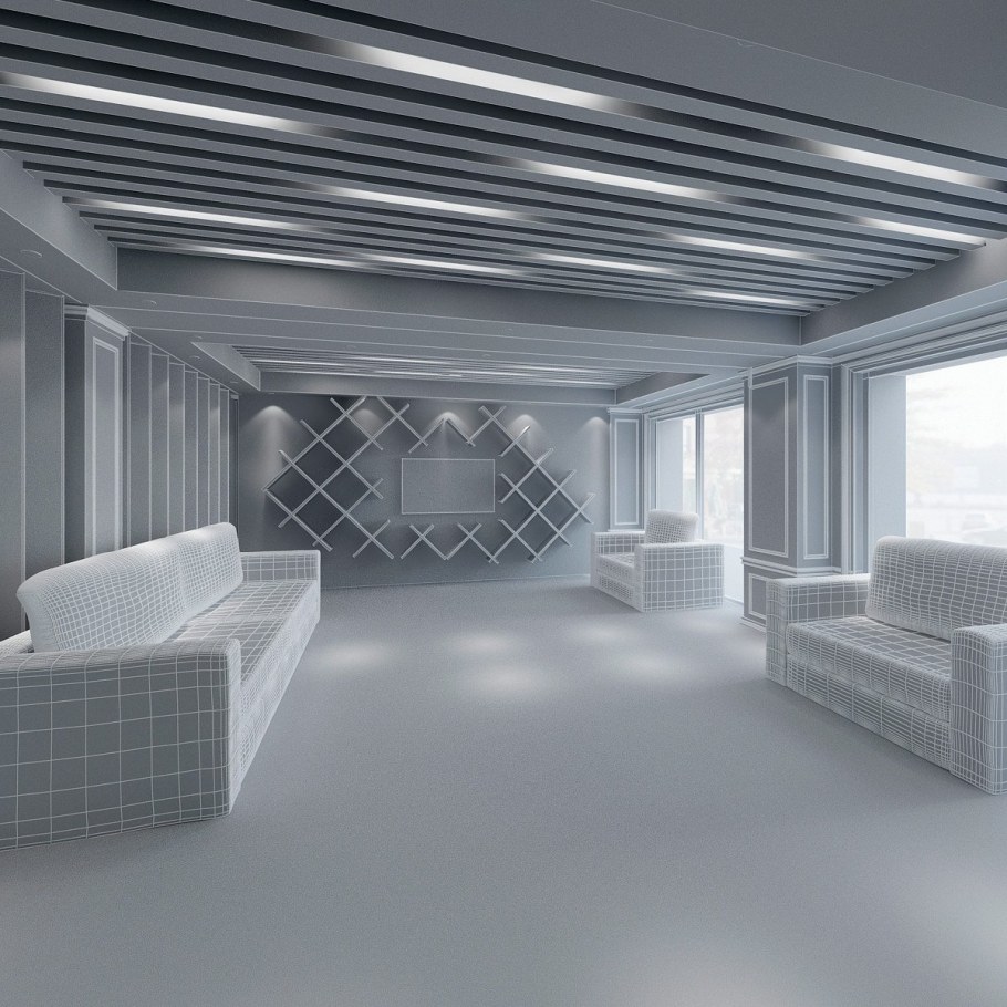 3д модель гостиницы