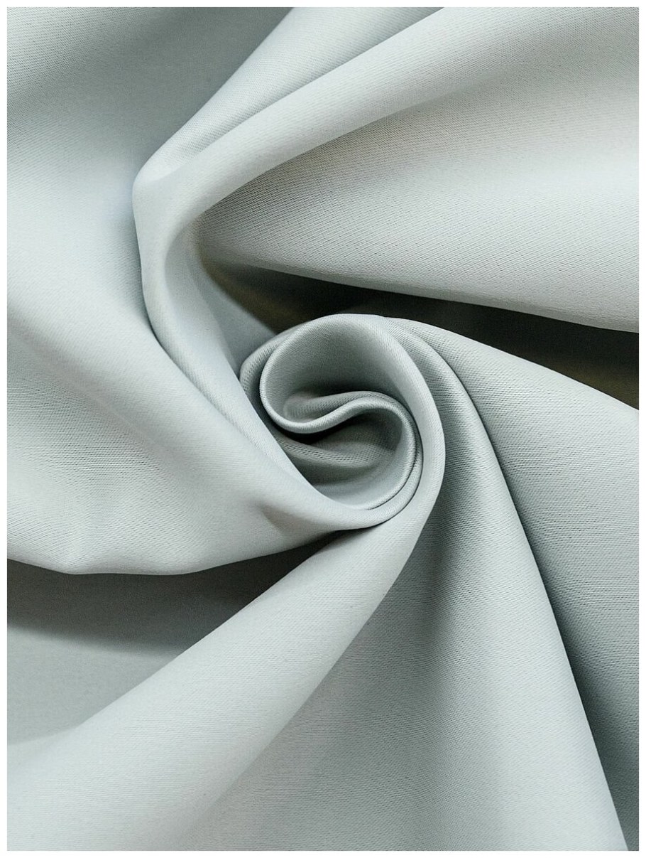 Сатин серебро ткань блэкаут