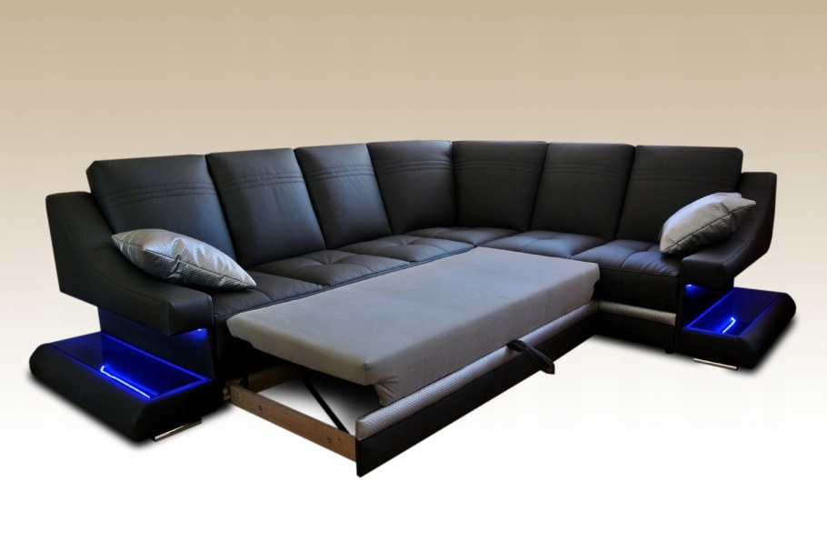 Угловой диван с подсветкой