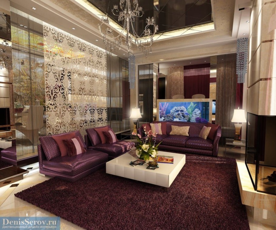 Гостиная в стиле ар деко в квартире