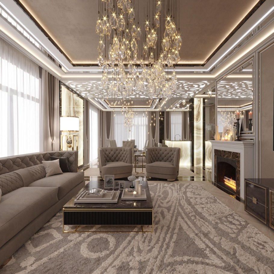 Гостиная ар деко