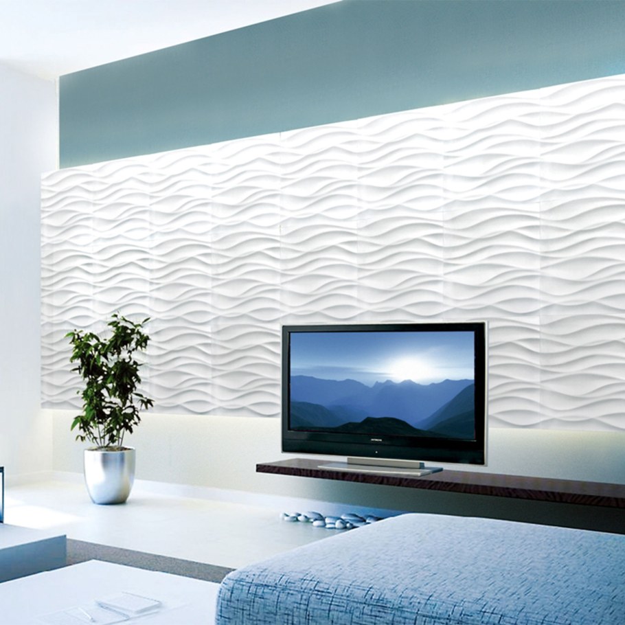 Гипсовая 3д панель волна Атлантика