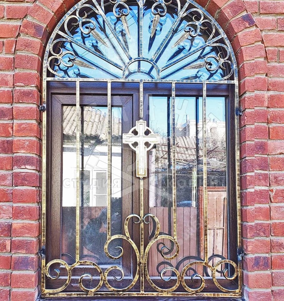 Кованые решетки на арочные окна