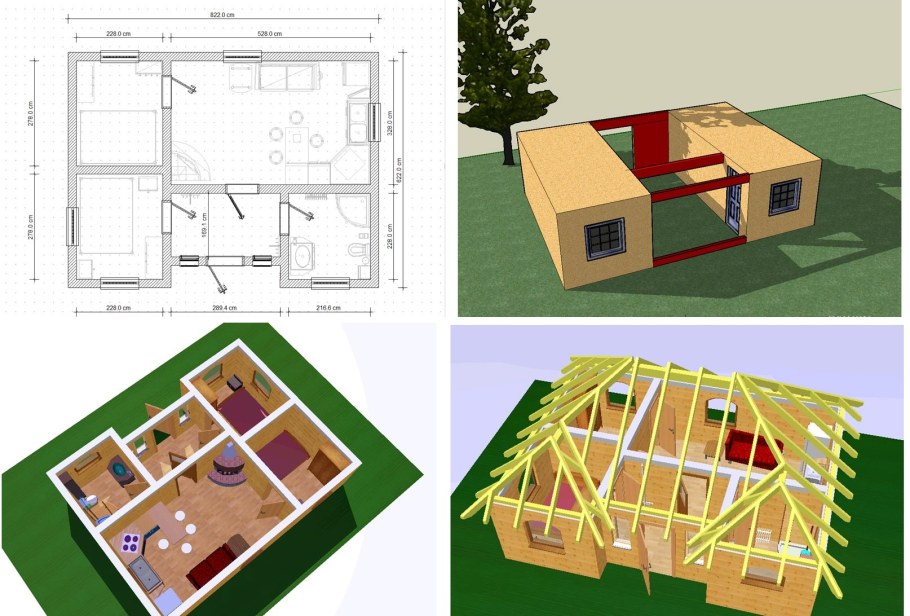 Дом из двух бытовок проекты