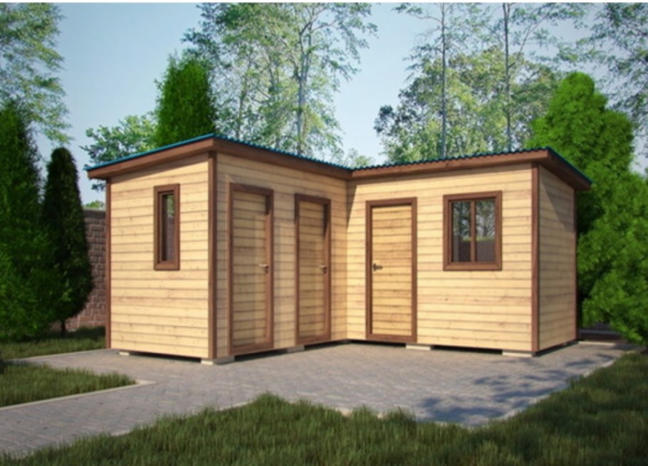 Угловой сарай