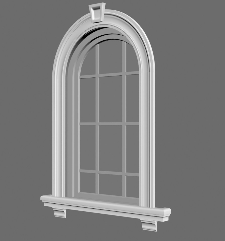 Обрамление арочного окна