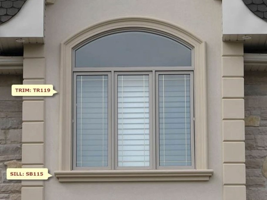 Обрамление арочного окна