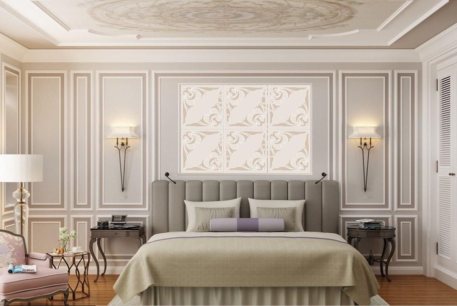 Молдинги на стенах в интерьере