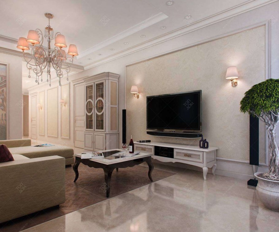 Венецианская штукатурка в неоклассическом стиле