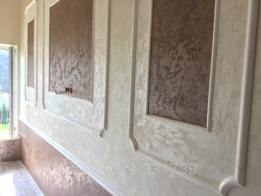 Молдинги с венецианской штукатуркой