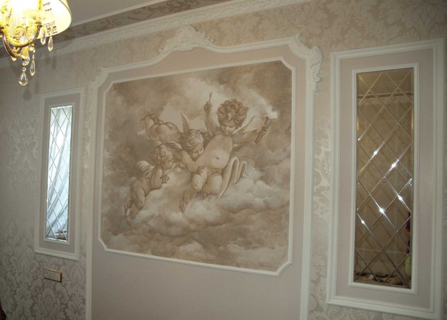 Декоративная штукатурка в рамке