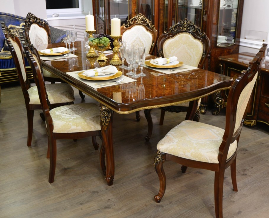 Обеденный набор Джоконда корень дуба глянец Эра мебель