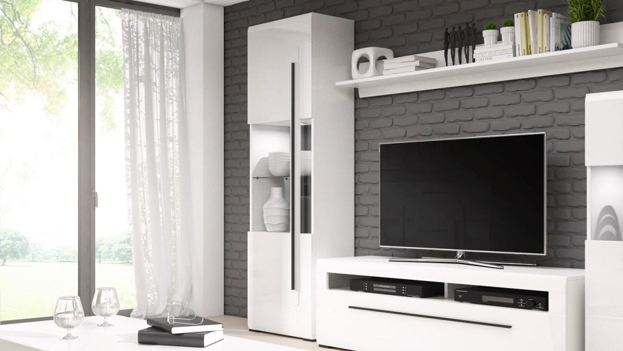 Стенка Тулса белая Ангстрем