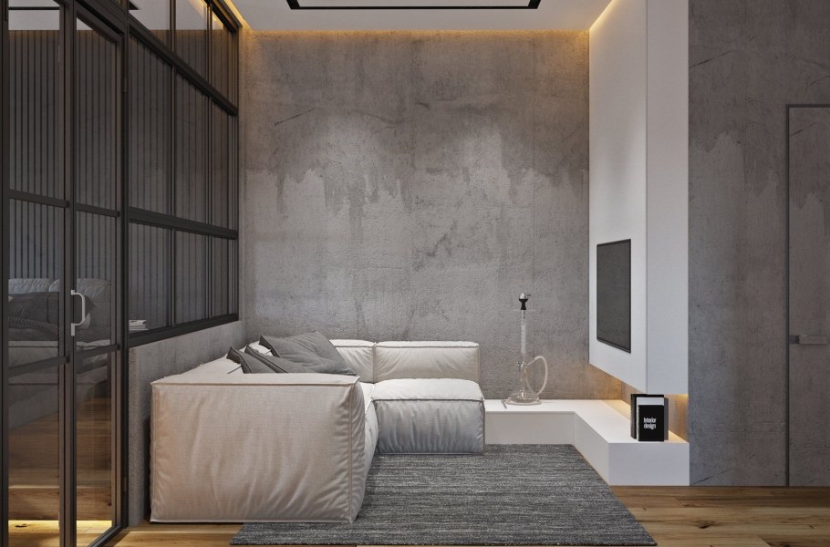 Акцентная стена в интерьере Минимализм