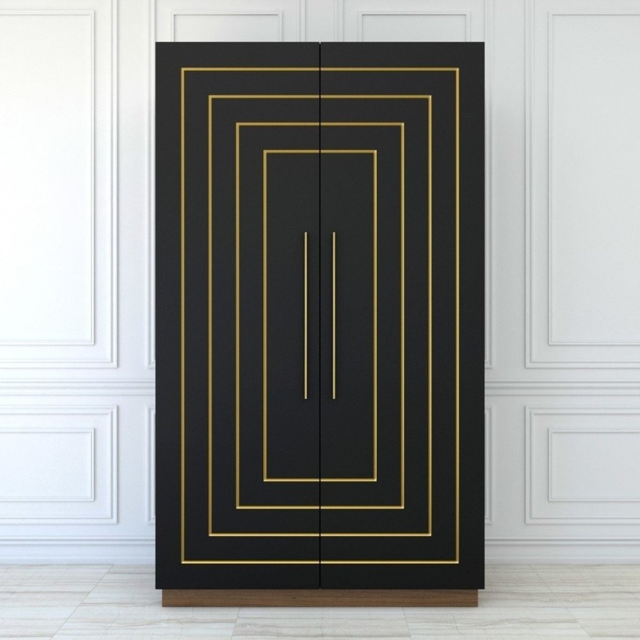 Шкаф с фрезеровкой арт деко