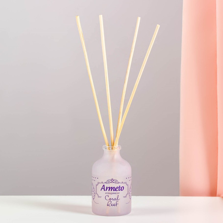 Освежитель воздуха с ротанговыми палочками " Coral Reef " 40мл Armeto (Armeto)