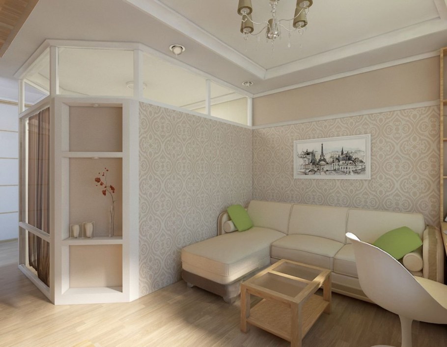 Зонирование однушки для семьи с ребенком