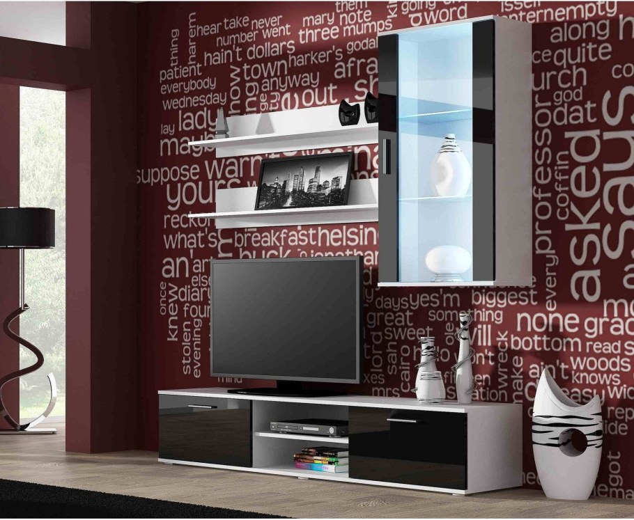 Soho черный глянец модульная гостиная