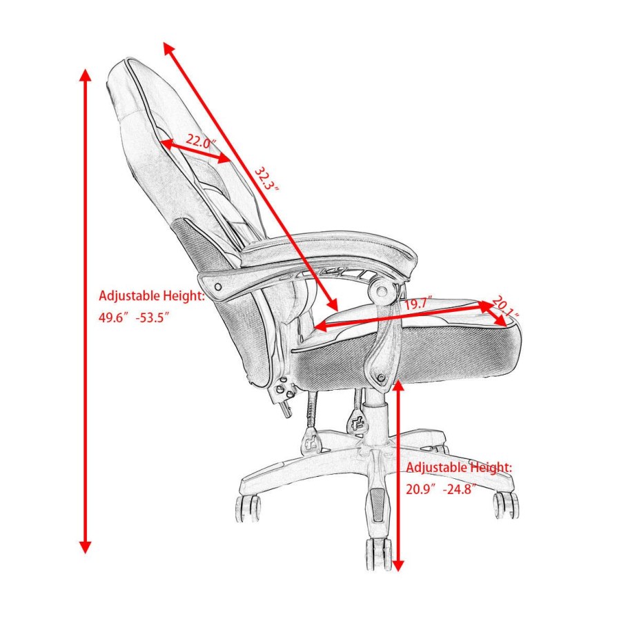 Чертеж анатомического кресла