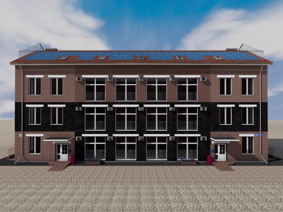 Проект офисного здания 3 этажа