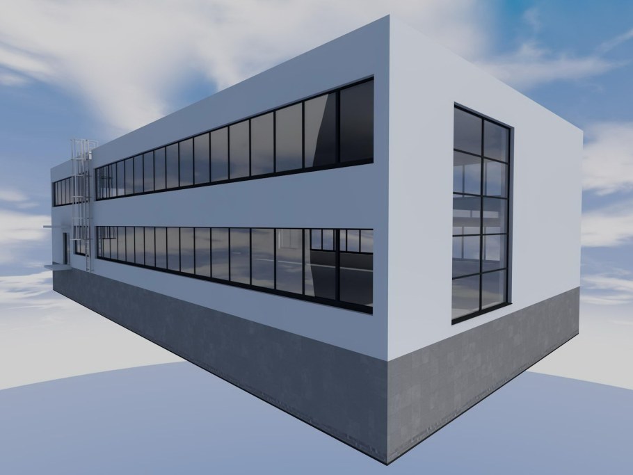 Проект двухэтажного офисного здания