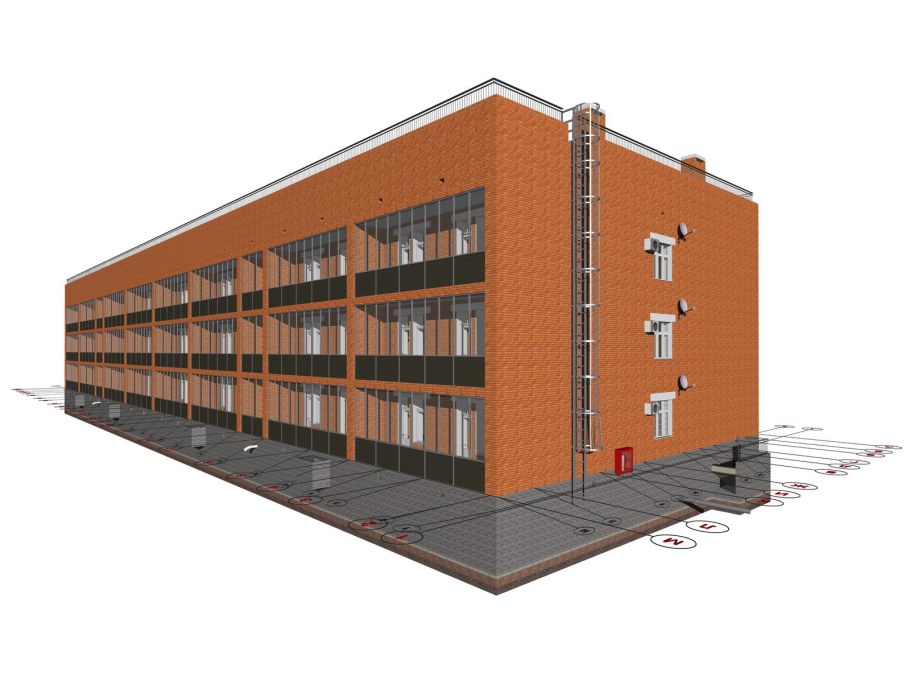 Проект трехэтажный 48 квартирный дом