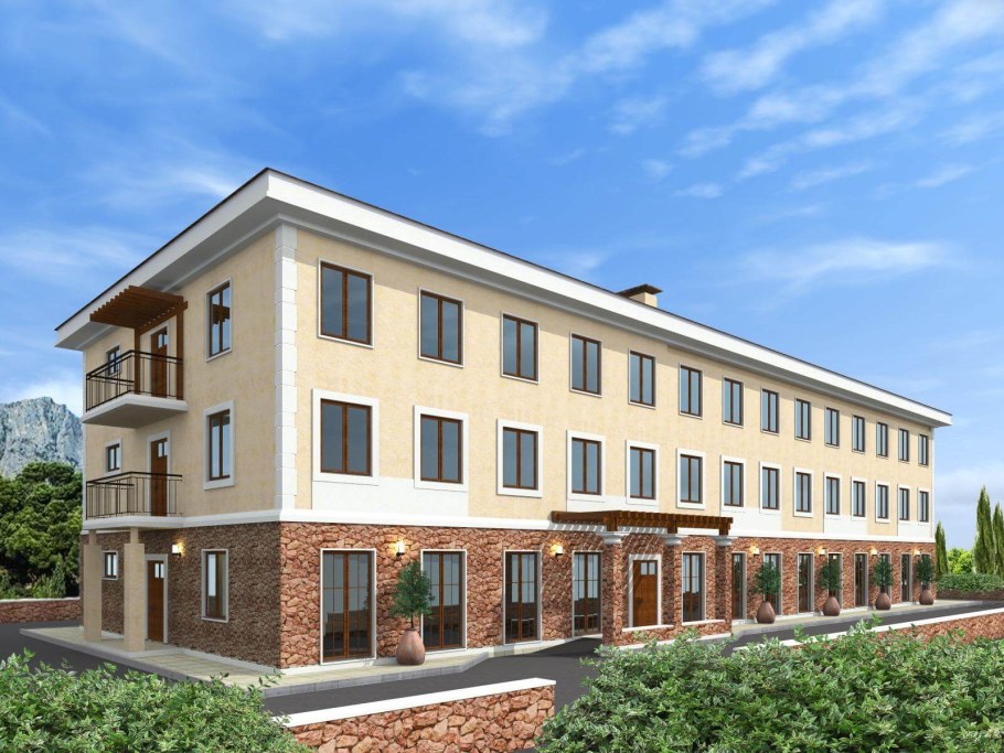 Трехэтажные многоквартирные дома