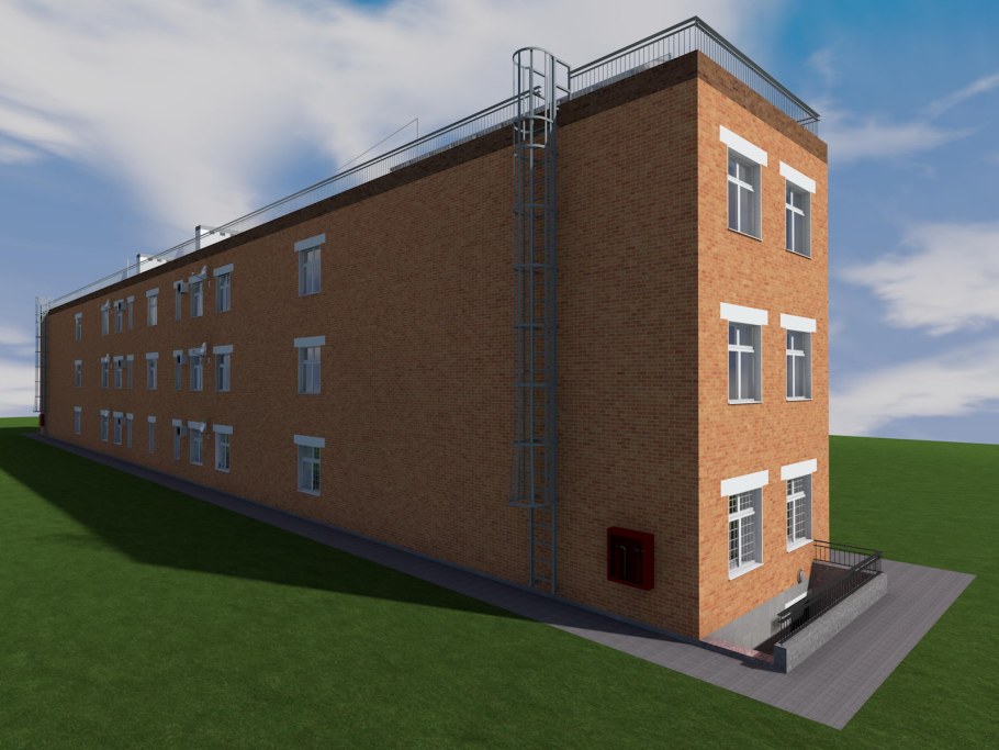 Проект трехэтажного офисного здания