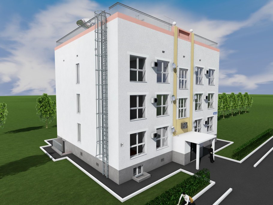 3 Этажное офисное здание