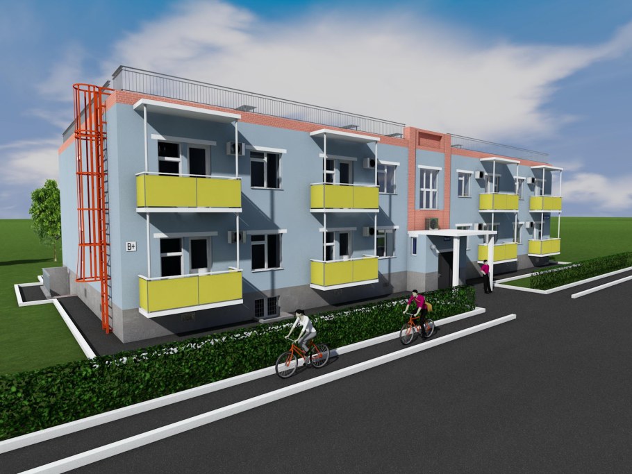 Двухэтажный квартирный дом