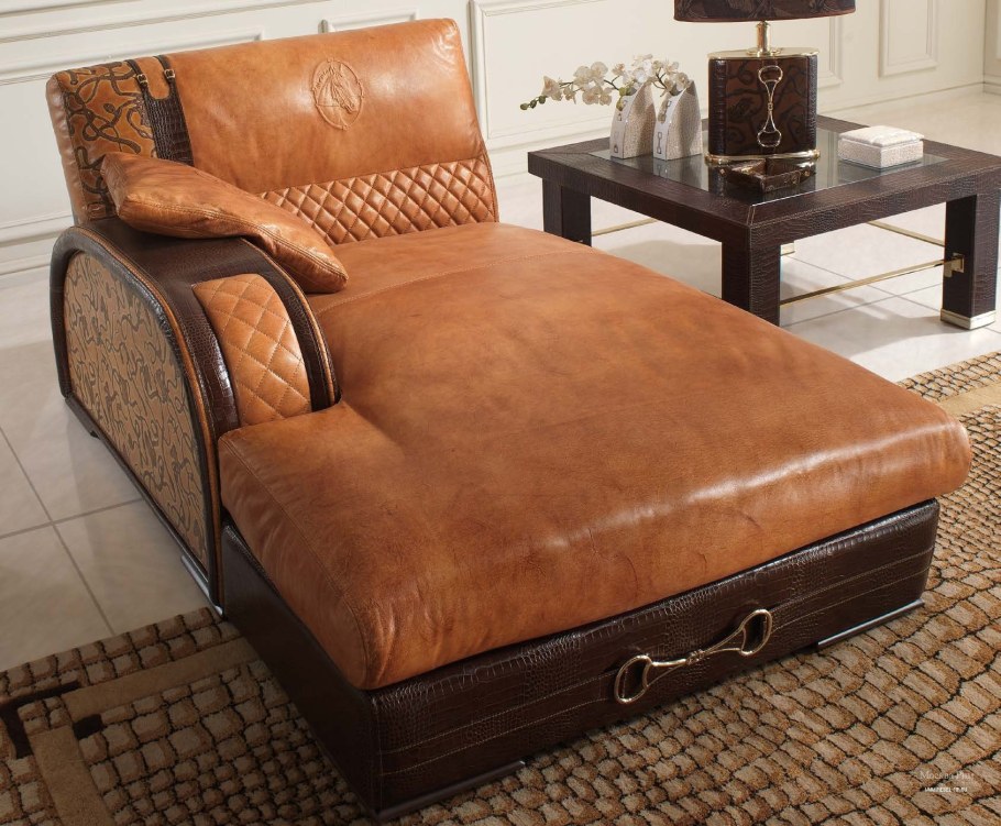 Кожаный итальянский диван раскладушка Quark-2