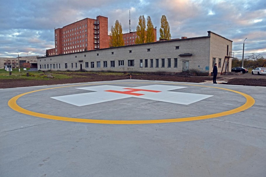Курск областная больница вертолетная площадка