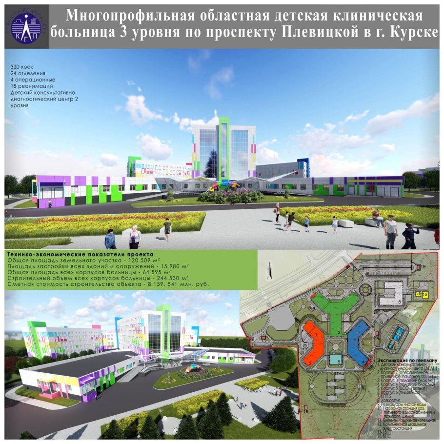 Областная детская больница Курск проект