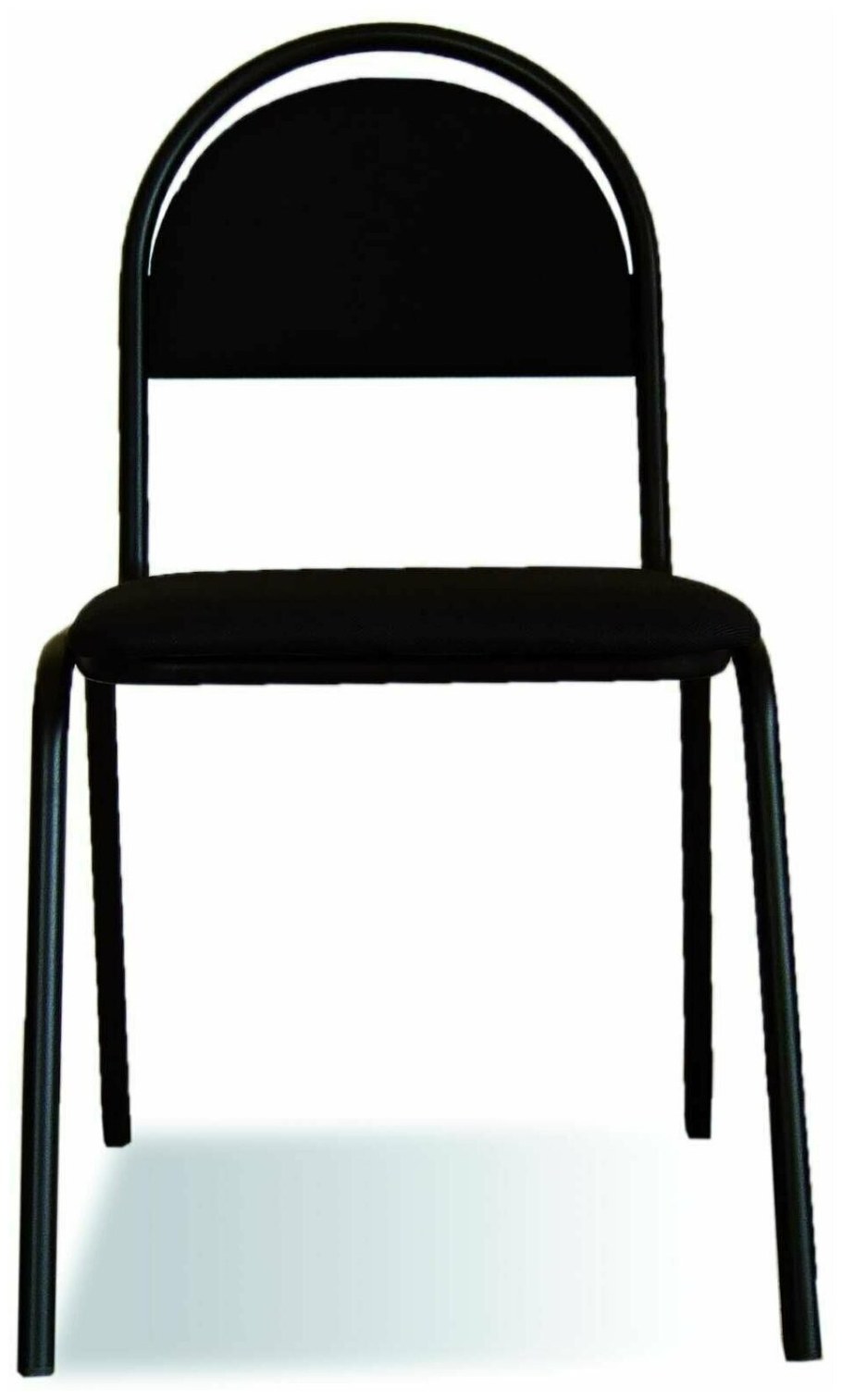 Стул для посетителей "Серна", черный каркас, ткань черная, см 7/22 т-11