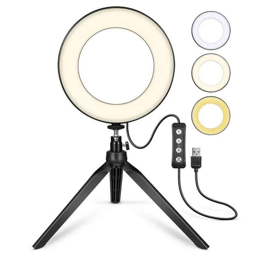 Кольцевая светодиодная селфи-лампа Dimmable