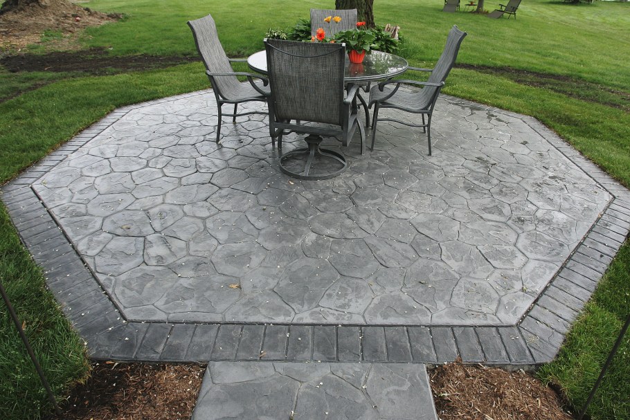 Террасы из штампованного бетона