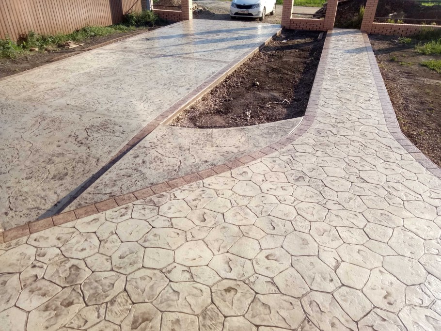 Печатный бетон