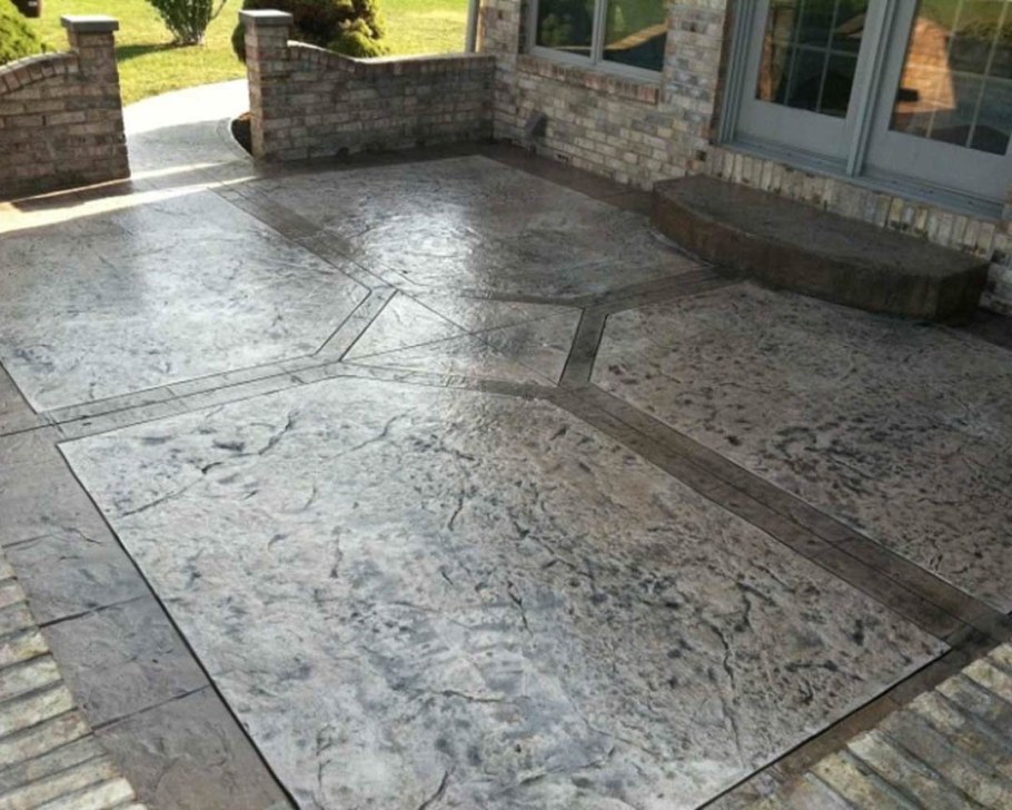 Бетонирование. Печатный бетон