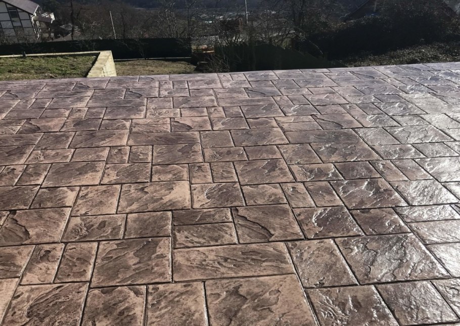 Печатный бетон штамп Эгео