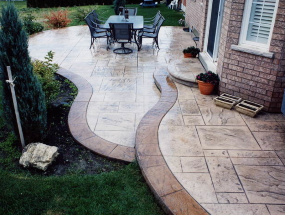 Декоративный бетон для дорожек